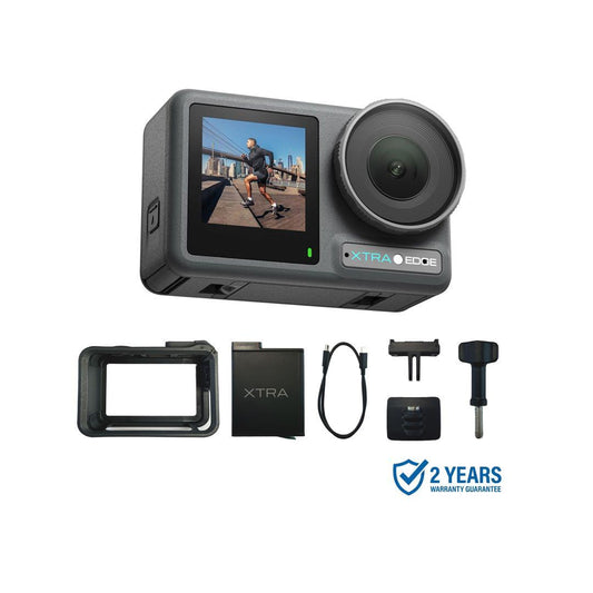 4K Action Camera with Hyper Stabilization, Waterproof to 52ft, 3-Hour Battery, Universal Mount for Adventure Vlogging & Photography