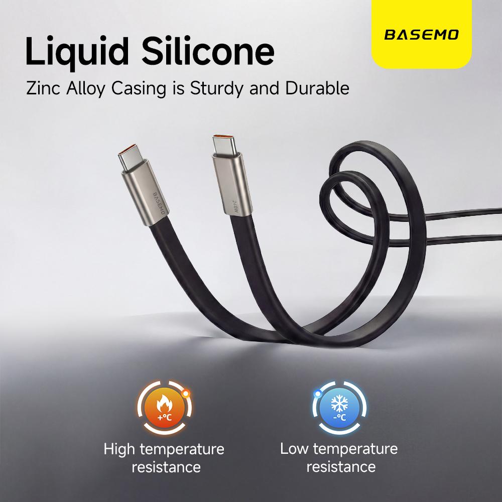 240W Super Fast Charging Cable with 360° Rotating Stand, Detachable Two-in-One Type-C Cable for Apple & Samsung, Zinc Alloy & Silicone Construction, Ideal for Gaming, Office, and Car Use