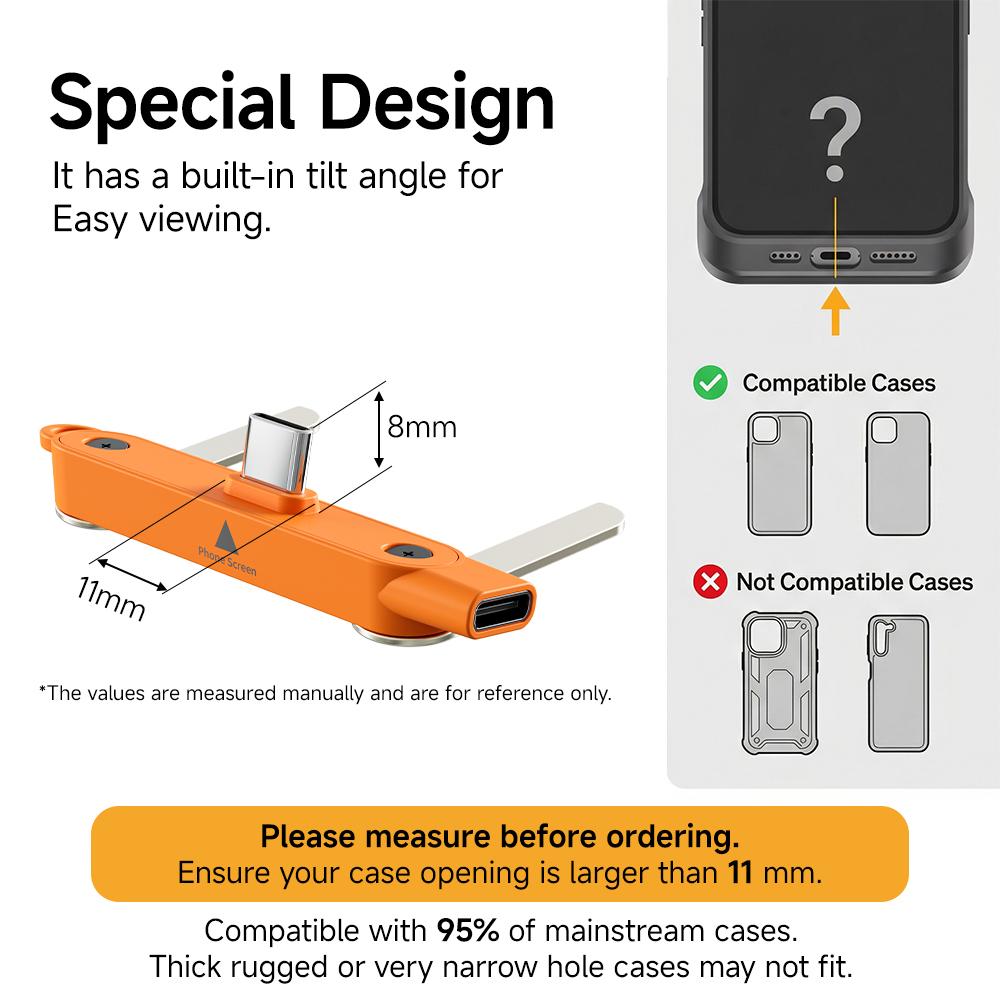 240W Super Fast Charging Cable with 360° Rotating Stand, Detachable Two-in-One Type-C Cable for Apple & Samsung, Zinc Alloy & Silicone Construction, Ideal for Gaming, Office, and Car Use