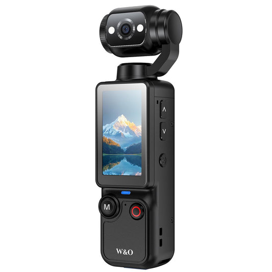 Portable 2.5K Ultra HD Video Recorder with 180° Rotating Lens for Vlogging, Travel & Daily Life